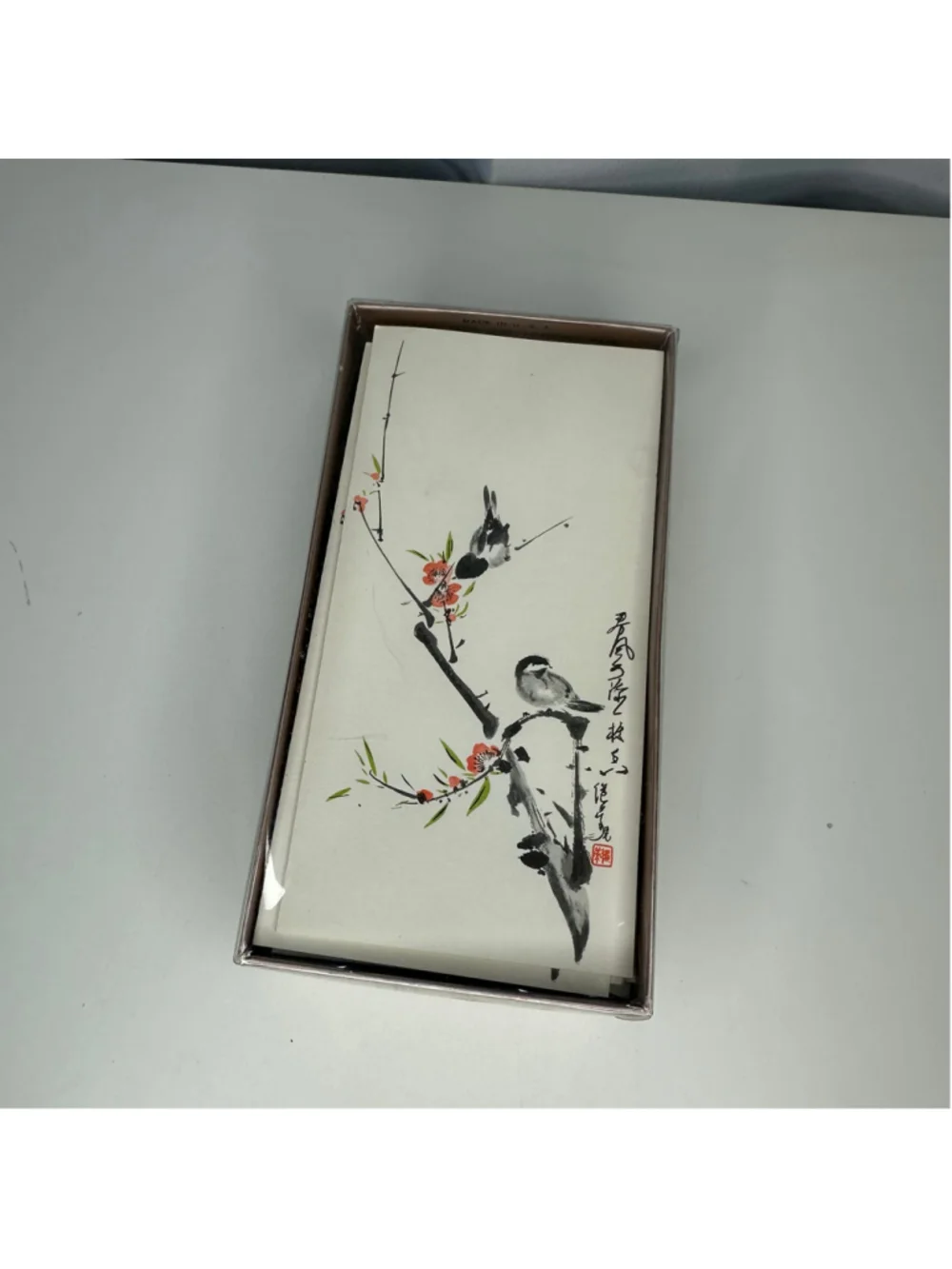 Vintage Eaton's Oriental Notes Stationery Card Envelope Set of 7 Japanese Birds